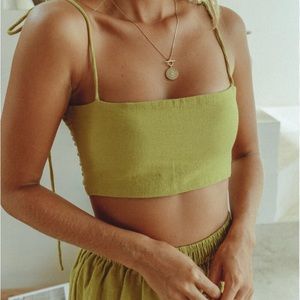 Mirah Maja Orchid tie top pistachio large